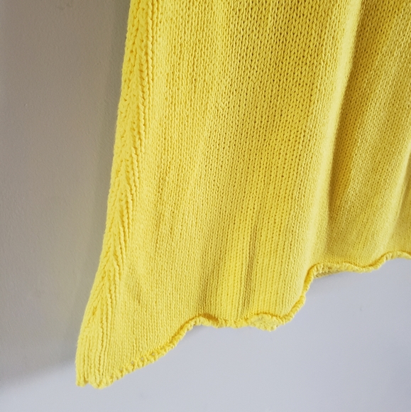 Zara Vibrant Yellow Sleeveless Sweater Dress M - Picture 3 of 5